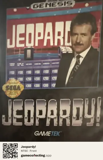 Jeopardy! Sega Mega Drive / Genesis, NTSC box front