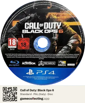 Call of Duty: Black Ops 6 PlayStation 4, PAL disc