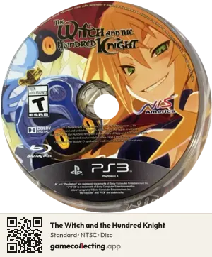 The Witch and the Hundred Knight PlayStation 3, NTSC disc