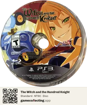 The Witch and the Hundred Knight PlayStation 3, NTSC disc
