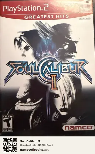 SoulCalibur II PlayStation 2, NTSC box front