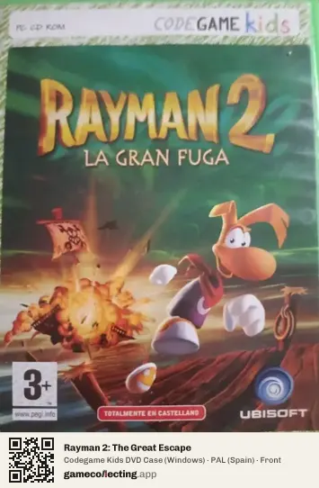 Rayman 2: The Great Escape Computer, Spain box front