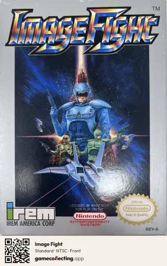 Image Fight Nintendo Entertainment System, NTSC box front