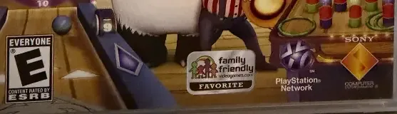 Carnival Island, the ESRB box on its front