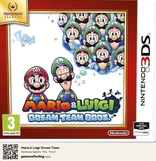 Mario & Luigi: Dream Team Nintendo 3DS, PAL box front