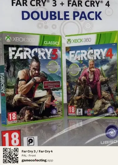 Far Cry 3 / Far Cry 4 Xbox 360, PAL box front