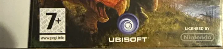 Battle of Giants: Dinosaurs, the PEGI square on its front