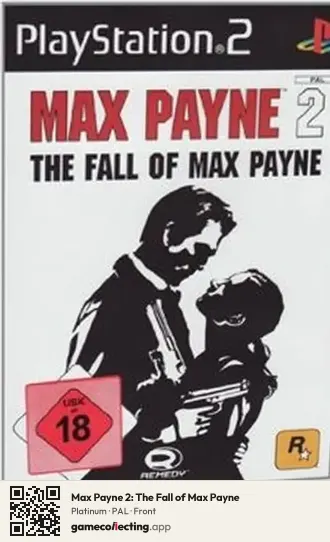 Max Payne 2: The Fall of Max Payne PlayStation 2, PAL box front