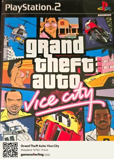 Grand Theft Auto: Vice City PlayStation 2, NTSC box front