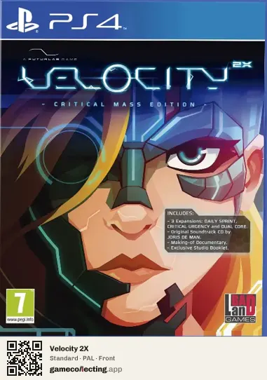 Velocity 2X PlayStation 4, PAL box front