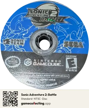 Sonic Adventure 2: Battle Nintendo GameCube, NTSC disc
