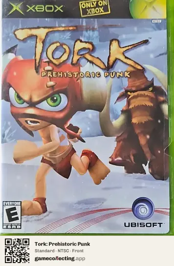 Tork: Prehistoric Punk Xbox, NTSC box front