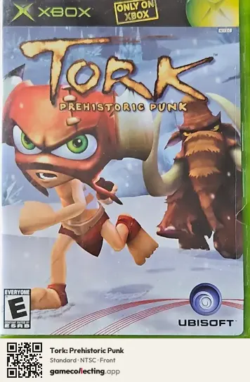 Tork: Prehistoric Punk Xbox, NTSC box front