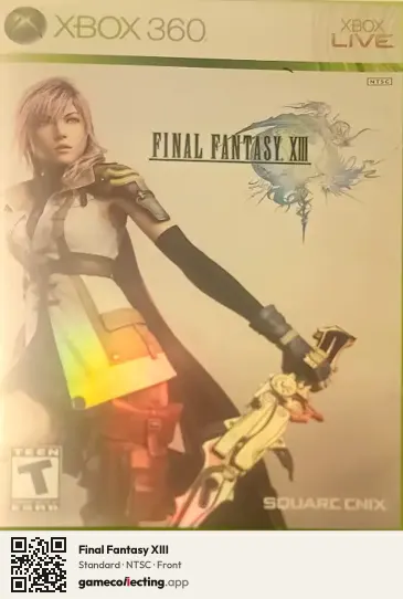 Final Fantasy XIII Xbox 360, NTSC box front