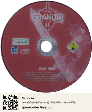 Grandia II Computer, PAL disc