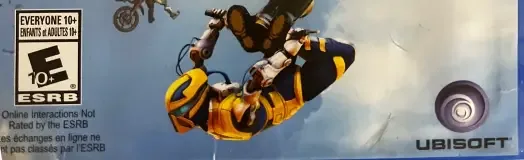 Trials Fusion, the ESRB box on its front