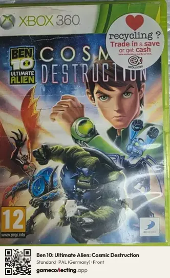 Ben 10: Ultimate Alien: Cosmic Destruction Xbox 360, Germany box front