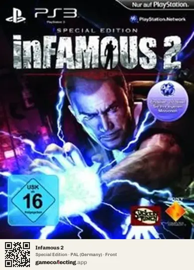 Infamous 2 PlayStation 3, Germany box front