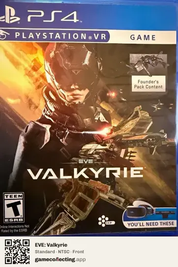 EVE: Valkyrie PlayStation 4, NTSC box front