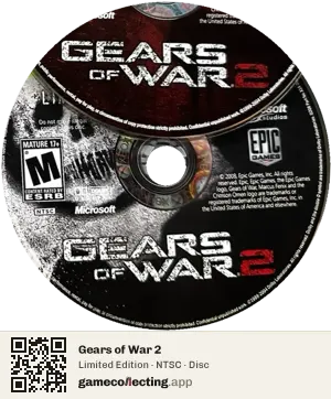 Gears of War 2 Xbox 360, NTSC disc