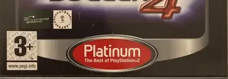 Pro Evolution Soccer 4, the PEGI square on its front