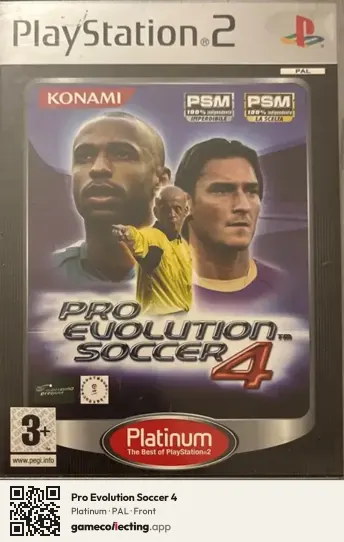 Pro Evolution Soccer 4 PlayStation 2, PAL box front