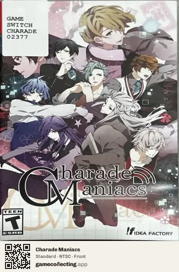 Charade Maniacs Nintendo Switch, NTSC box front