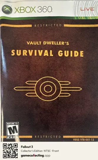 Fallout 3 Xbox 360, NTSC box front
