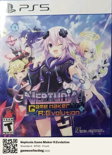 Neptunia Game Maker R:Evolution PlayStation 5, NTSC box front