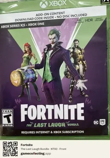 Fortnite Xbox Series X, NTSC box front