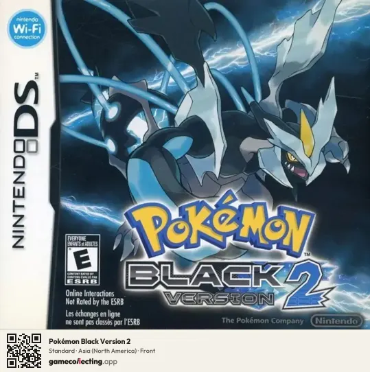 Pokémon Black Version 2 Nintendo DS, North America box front