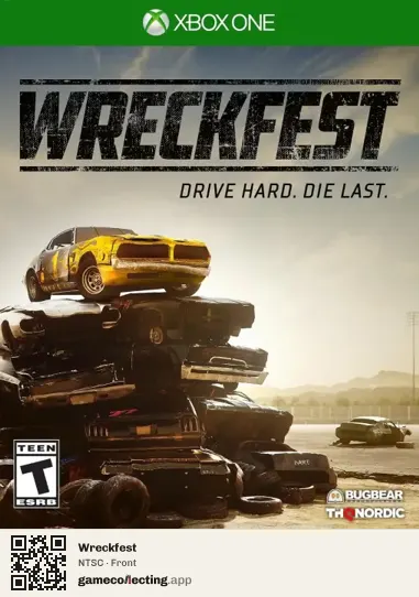 Wreckfest Xbox One, NTSC box front