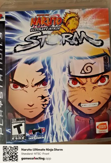 Naruto: Ultimate Ninja Storm PlayStation 3, NTSC box front