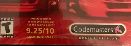 TOCA Race Driver, the ESRB box on its front