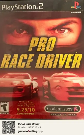 TOCA Race Driver PlayStation 2, NTSC box front