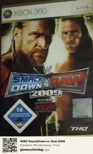 WWE SmackDown vs. Raw 2009 Xbox 360, Germany box front