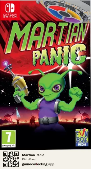 Martian Panic Nintendo Switch, PAL box front