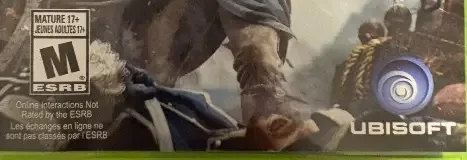 Assassin's Creed IV: Black Flag, the ESRB box on its front