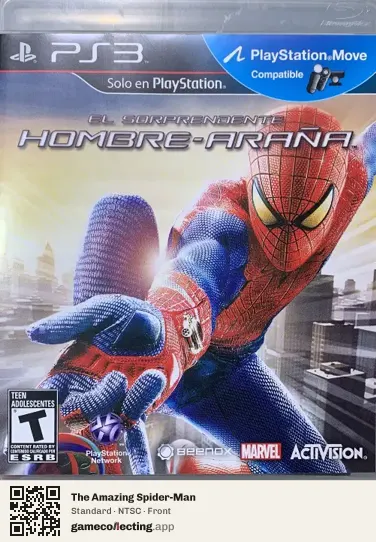 The Amazing Spider-Man PlayStation 3, NTSC box front
