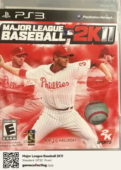 Major League Baseball 2K11 PlayStation 3, NTSC box front