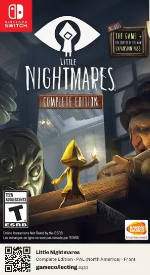 Little Nightmares Nintendo Switch, North America box front