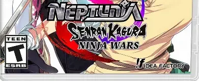Neptunia x Senran Kagura: Ninja Wars, the ESRB box on its front