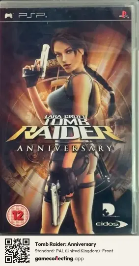 Tomb Raider: Anniversary PlayStation Portable, United Kingdom box front