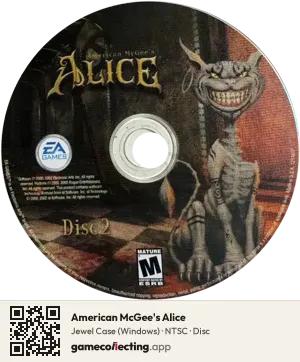 American McGee's Alice Computer, NTSC disc