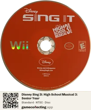 Disney Sing It: High School Musical 3: Senior Year Nintendo Wii, NTSC disc