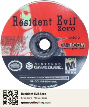 Resident Evil Zero Nintendo GameCube, NTSC disc
