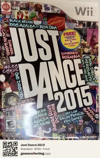 Just Dance 2015 Nintendo Wii, NTSC box front