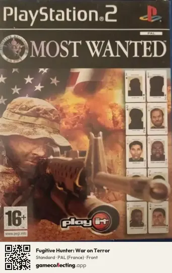 Fugitive Hunter: War on Terror PlayStation 2, France box front