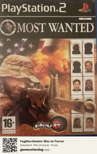 Fugitive Hunter: War on Terror PlayStation 2, France box front