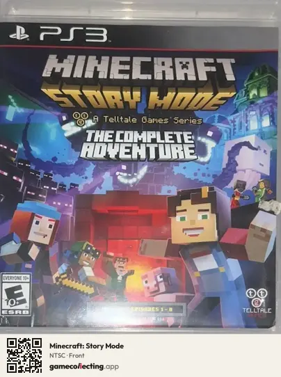 Minecraft: Story Mode PlayStation 3, NTSC box front